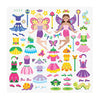 Melissa & Doug Puffy Sticker Activity Books Set: Princess, Mermaid, Fairy - 180+ Reusable Stickers - Reusable Dress Up Doll Stickers, Restickable Puffy Stickers For Kids Ages 4+