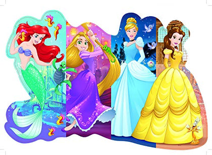 Ravensburger Disney Princess Pretty Princesses Shaped Floor Puzzle 24 Piece Jigsaw Puzzle for Kids - Every Piece is Unique, Pieces Fit Together Perfectly, Model Number: 05453