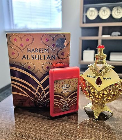Khadlaj Hareem Al Sultan Gold Perfume Oil With 35ml EDP Perfume OIL for men and women
