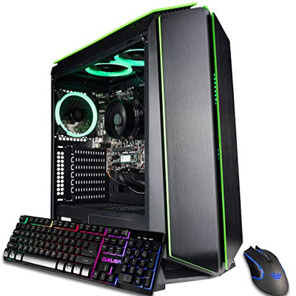 Empowered PC Mantis V2 Gaming Desktop - Intel ARC A380, AMD Ryzen 5 5500 Processor, 16GB DDR4 RAM, 512GB NVMe SSD, WiFi, Windows 11 Home - Gamer RGB Computer