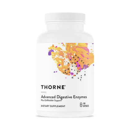 THORNE Advanced Digestive Enzymes (Formerly Bio-Gest) - Blend of Digestive Enzymes to Aid Digestion - Gut Health Support with Pepsin, Ox Bile, Pancreatin - 180 Capsules - 90 Servings