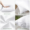 OTOSTAR Throw Pillow Insert, 12 x 20 Cushion Inner Soft Fluffy Plump Stuffer Cushion Pad White Decorative Pillow Insert