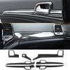 YOCTM ABS Carbon Fiber Look Dashboard Panel Trim Door Handle Cover for Jeep Grand Cherokee 2014 2015 2016 2017 2018 2019 2020 2021 Interior Accessories Decorative Cover