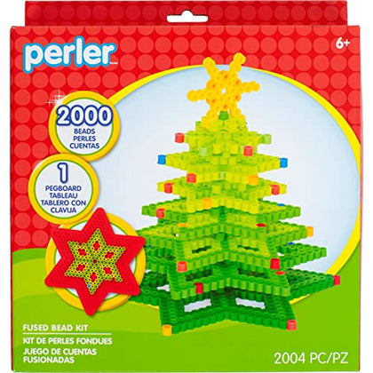 Perler 3D Christmas Tree Fuse Bead Craft Kit, 8.75