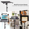 FOUR UNCLES Projector Tripod Stand, 23 to 63 Inch Laptop Tripod Adjustable Height, Portable Projector Stand for Outdoor Movies, DJ Racks Mount with Gooseneck Phone Holder, Apply to Stage or Studio