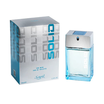 Sapil Perfumes Solid for Men Long-lasting, enticing scent for every day from Dubai citrus, spicy, musk scent EDT spray fragrance 3.4 Oz (100 ml)