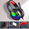 Donerton Gaming Headset, Over-Ear Gaming Headphones with Noise Canceling Mic, Stereo Bass Surround Sound, Soft Memory Earmuffs LED Light PS4 Gaming Headset Compatible with PC, Laptop, PS4, PS5, Red