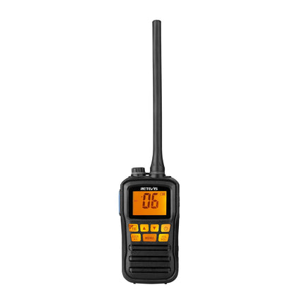 Retevis RM01 Handheld Marine Radio,Marine Two-Way Radios,USB Charging,Floating IP67 Waterproof,NOAA Weather Alert,Ship to Shore Radio for Boats(1 Pack)