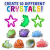 Crystal Growing Kit for Kids - 10 Crystals Science Experiment Kit + 2 Glow in The Dark Crystals with DIY Paint Display Stand - Great Gift for Girls and Boys Ages 6-12