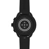 Fossil Men's or Women's Gen 6 Wellness Edition 44mm Silicone Hybrid Smart Watch, Color: Black (Model: FTW7080)