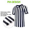 Shinestone Referee Shirt, Referee Costume Shirt for Womens and Mens, V Neck Referee Umpire Shirt Jersey for Football, Soccer and Sports for Christmas (Small)