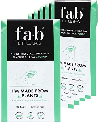 Fab Little Bag Sixer Plus Pack - 125 Sanitary Disposal Bags Plus Recyclable Refill Pack for Out and About (125 Pack)