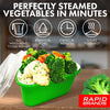 Rapid Veggie Steamer | Microwave Fresh & Frozen Vegetables in Less Than 4 Minutes | Perfect for Dorm, Small Kitchen, or Office | Dishwasher-Safe, Microwaveable, & BPA-Free