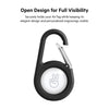 Belkin Apple AirTag Secure Holder with Carabiner - Durable Scratch Resistant Case With Open Face & Raised Edges - Protective AirTag Keychain Accessory For Keys, Pets, Luggage & More - Black