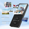 AGPTEK A02 8GB MP3 Player, 70 Hours Playback Lossless Sound Music Player, Supports up to 128GB, Black