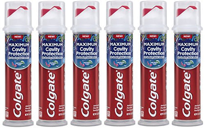 Colgate Kids Toothpaste Pump with Fluoride, Anticavity & Cavity Protection Toothpaste, For Ages 6+, Mild Bubble Fruit Flavor, 4.4 Ounce, 6 Pack