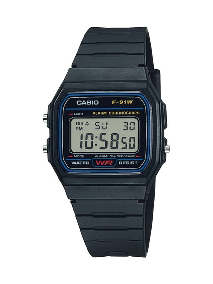 Casio F91W-1 Classic Resin Strap Digital Sport Watch, Black