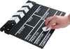 Movie Film Clap Board, Hollywood Clapper Board Wooden Film Movie Clapboard Accessory with Black & White, 12