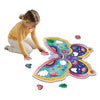 Peaceable Kingdom Shimmery Butterfly Floor Puzzle - 53-Piece Giant Floor Puzzle for Kids Ages 5 & up - Fun-Shaped Puzzle Pieces - Great for Classrooms