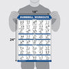 Palace Learning Dumbbell Workout Exercise Poster - Free Weight Body Building Guide | Home Gym Chart - LAMINATED, 18