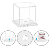NIUBEE Baseball Display Case 2Packs, Clear Cube Baseball Display Box, Acrylic Material and UV Protection, Memorabilia Ball Storage Case for Official Size Ball.