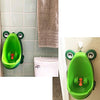 Frog Pee Training,Cute Potty Training Urinal for Boys with Funny Aiming Target,Green Urinals for Toddler Boy