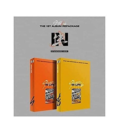 Stray Kids In?/in Life 1st Album Repackage Normal Random Version CD+72p PhotoBook+2p PhotoCard+1p Postcard+Message PhotoCard Set+Tracking Kpop Sealed