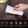 1.5mm Thick 14 x 24 Inches Clear Desk Cover Protector Small Desk Pad Mat, PVC Plastic Table Cloth Desk Protector for End Table Night Stand Dresser Coffe Table Bedside Table Chair mat Kids Toy Table