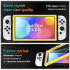 ivoler 4-Pack Tempered Glass Screen Protector Designed for Nintendo Switch OLED Model 2021&2023 with [Alignment Frame] Transparent HD Clear[Updated Version] Screen Protector for Switch OLED 7''