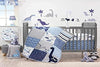 Bedtime Originals Roar Dinosaur 3 Piece Crib Bedding Set, Blue/Gray, 44x1x35 Inch