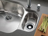 Delta Faucet 72010-AR Flange and Strainer Kitchen Sink, Arctic Stainless