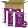 Poise Daily Incontinence Panty Liners, 2 Drop Very Light Absorbency, Long, 176 Count of Pantiliners (4 Packs of 44), Packaging May Vary