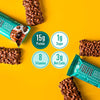 FULFIL Vitamin and Protein Bars, Chocolate Salted Caramel, Snack Sized Bar with 15g Protein and 8 Vitamins Including Vitamin C, 12 Counts