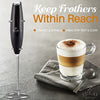 Zulay Kitchen Original Frother Stand - Sturdy, Stainless Steel Stand Holds Multiple Types of Coffee Frothers - Heavy Duty Stand Ideal For Handheld Frothers - Silver