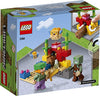LEGO Minecraft The Coral Reef Toy Building Set 21164 Pretend Play Minecraft Toy with Alex, Puffer Fish and Zombie Figures, Ideal Gift for Kids Who Love Minecraft, Boys & Girls Age 7+ Years Old