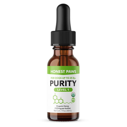 Honest Paws Hemp Oil for Dogs - Natural Hemp Seed Oil and Calming Purity Drops for Dogs Rich in Omega 3 6 9 to Promote Healthy Bones, Joint Support, Relaxation and Relieve Discomfort -Made in The USA