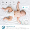 Lollipop Baby Monitor (Cotton Candy) - with Contactless Breathing Monitoring (No Extra Sensor Required, Subscription Service), Sleep Tracking and True Crying Detection, Smart AI WiFi Baby Camera