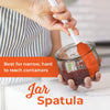 M KITCHEN Silicone Spatula Set - Heat Resistant & BPA Free - 4 Piece Nonstick Rubber Spatulas, Spoonula, Jar Scraper for Cooking, Baking, Mixing, Frosting - Dishwasher Safe Kitchen Utensils