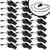 MistWorks Whistle, Whistles with Attached Lanyard, Loud Crisp Sound Perfect for Coaches, Referees, Sports, School, Outdoors. 24pcs