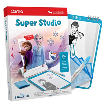 Osmo - Super Studio Disney Frozen 2 - Ages 5-11 - Learn to Draw - For iPad or Fire Tablet Educational Learning Games - STEM Toy Gifts for Kids, Boy & Girl - Ages 5 6 7 8 9 10 11 (Osmo Base Required)