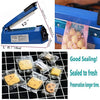 Impulse Heat Sealer Manual Bags Sealer Heat Sealing Machine 12 Inch Impulse Sealer Machine for Plastic Bags PE PP Bags with Extra Replace Element Grip