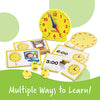 Learning Resources Time Activity Set - 41 Pieces, Ages 5+,Clock for Teaching Time, Telling Time, Homeschool Supplies, Montessori Clock,Stocking Stuffers for Kids