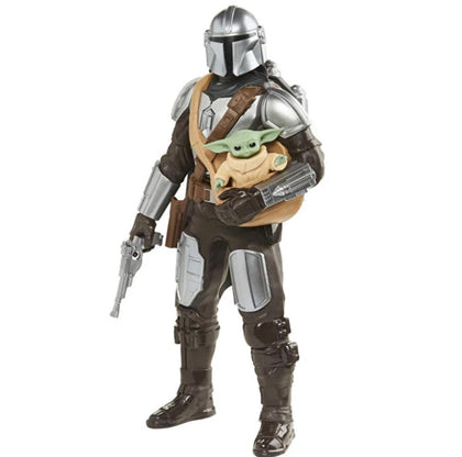 STAR WARS Galactic Action The Mandalorian & Grogu Interactive Electronic 12-Inch-Scale Action Figures, Toys for Kids Ages 4 and Up