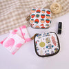 Tuciyke Sanitary Napkin Storage Bag,2pcs Cotton Cloth Sanitary Storage Bag with Zipper 5x5 inches First Period Bag for Girls,Ladies,Women(Forest)