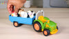 Battat - Farm Toys For Toddlers, Kids - Lights & Sounds Toy Tractor - 7Pc Pretend Play Set - Tractor, Trailer, Farm Animals - 18 Months + - Farming Fun Tractor