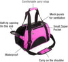 ZaneSun Cat Carrier,Soft-Sided Pet Travel Carrier for Cats,Dogs Puppy Comfort Portable Foldable Pet Bag Airline Approved (Small Rosered)