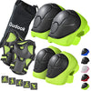 Gudook Knee Pads for Kids: Knee and Elbow Pads Protective Gear Set for 3-8 Years Child Skateboarding BMX Inline Roller Skating Cycling Bike Rollerblading Scooter Riding Sports Kid Wrist Guards