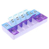 Weekly Pill Organizer 2 Times A Day 7 Day Pill Box Holder Large Daily Medicine Organizer Travel Pill Case Pill Container (2 Times Blue+Purple)