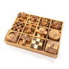 BSIRI Wooden Puzzle Box Set (12 Games) - Challenging Brain Teasers and 3D Puzzles for Adults, Interlocking Games for IQ Test, Ideal for Patio Decor and Unique Gift for Chistmas