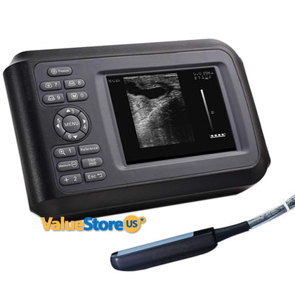 Portable Ultrasound Scanner Veterinary Pregnancy V16 with 7.5 MHz Rectal Probe for Cattle, Horse, Camel, Equine and Cow.